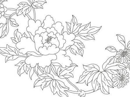 牡丹花简笔画 牡丹花简笔画简单又好看