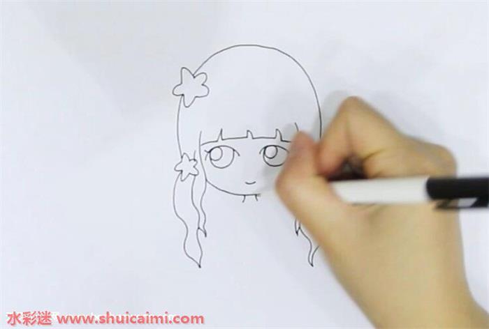 马尾女孩简笔画怎么画?马尾女孩简笔画的详细步骤教程