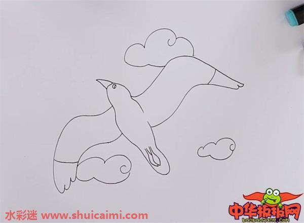 海鸥怎么画 海鸥简笔画步骤