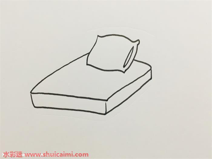 床简笔画怎么画图片大全彩色