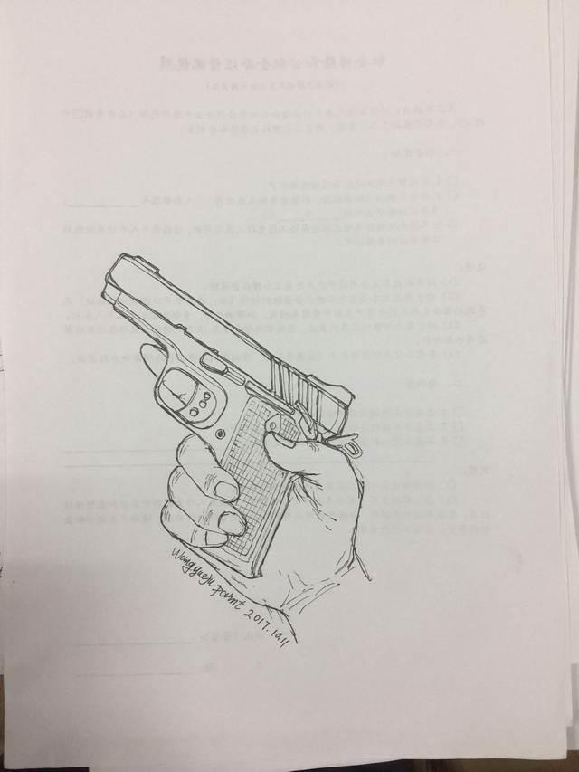 吃鸡枪简笔画图片大全 吃鸡枪简笔画图片大全可爱