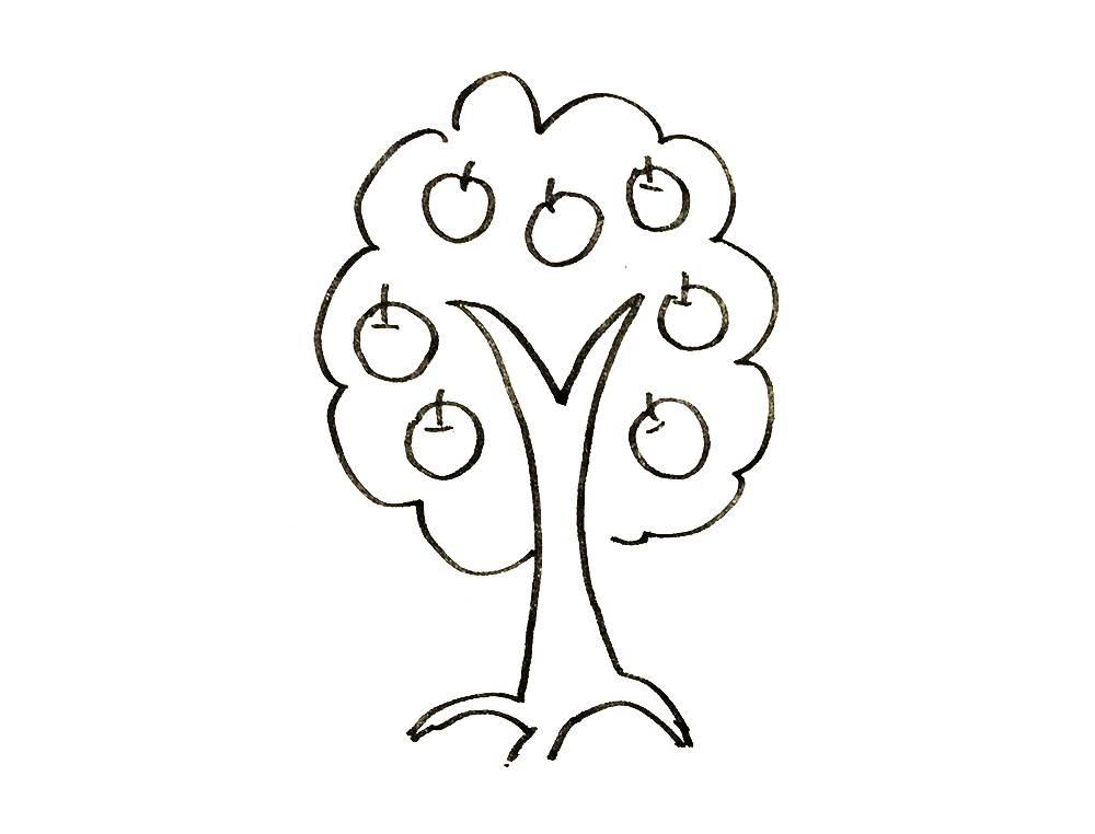 大树图片简笔画 秋天的大树图片简笔画