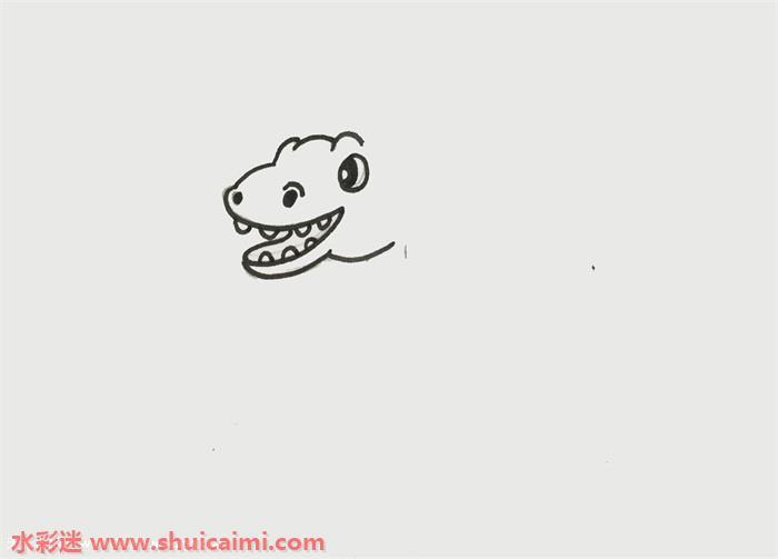 棘龙怎么画 棘龙简笔画简单彩色