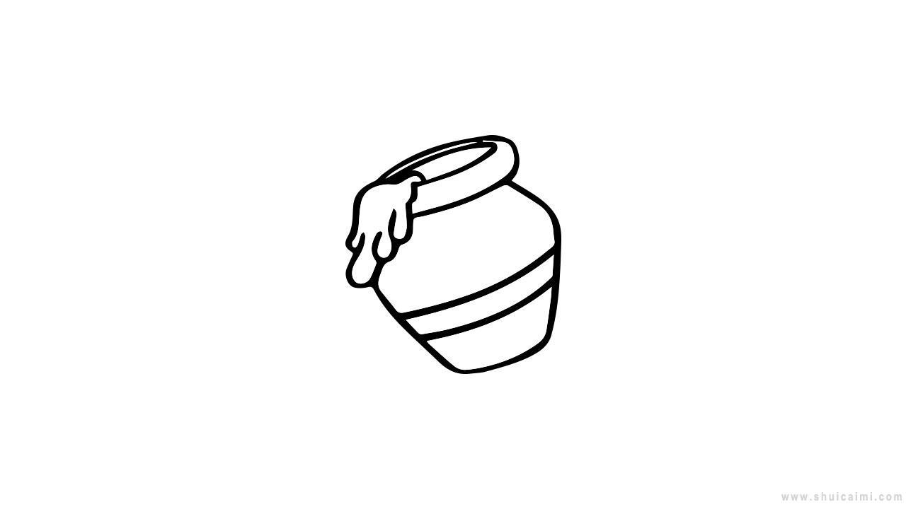 酒坛简笔画怎么画 酒坛简笔画顺序