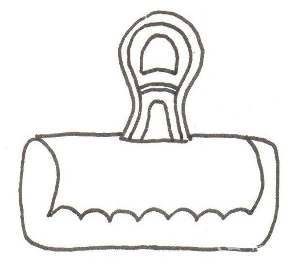 夹子的简笔画怎么画 夹子的简笔画图片