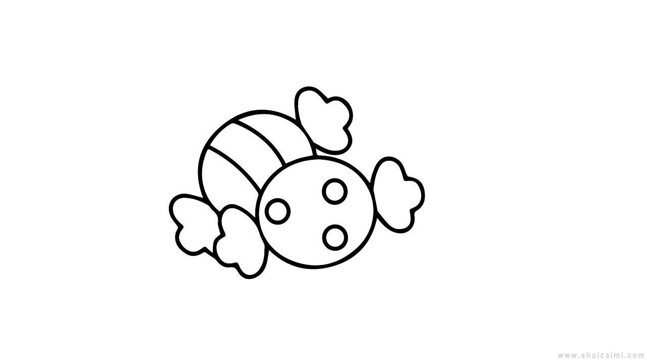 教你怎么画可爱的彩色糖果简笔画，超简单