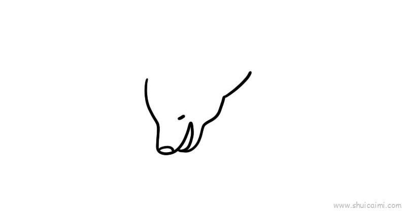 吃狗粮儿童画怎么画 吃狗粮简笔画画法