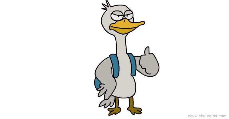 鸭子儿童画怎么画 鸭子简笔画图片