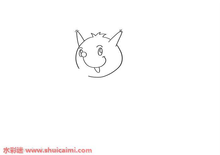 小松鼠怎么画 小松鼠简笔画图片彩色
