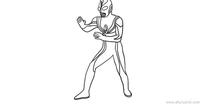 戴拿奥特曼儿童画怎么画 戴拿奥特曼简笔画画法