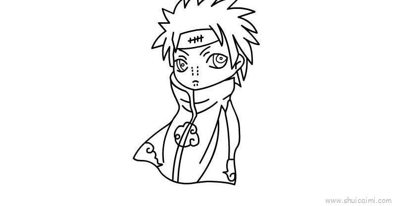 佩恩儿童画怎么画 佩恩简笔画图片大全