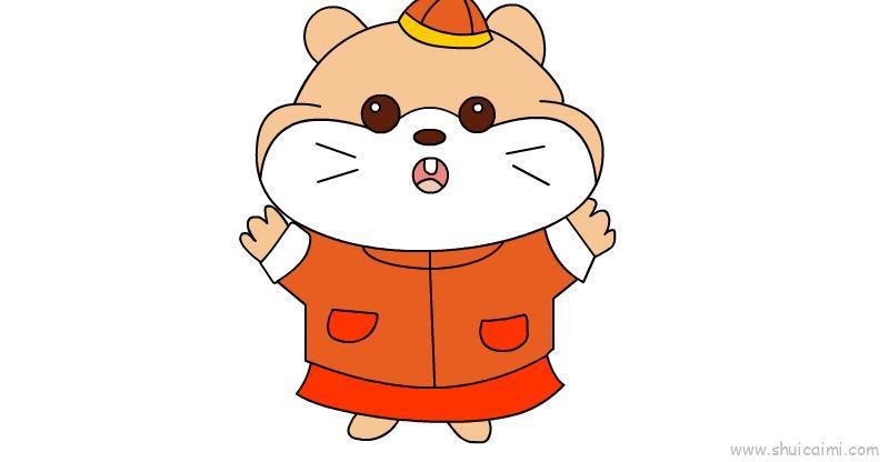 鼠新年版儿童画怎么画 鼠新年版简笔画顺序