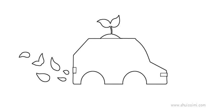 环保车儿童画怎么画 环保车简笔画画法