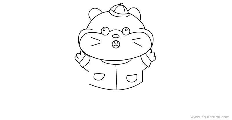 鼠新年版儿童画怎么画 鼠新年版简笔画顺序