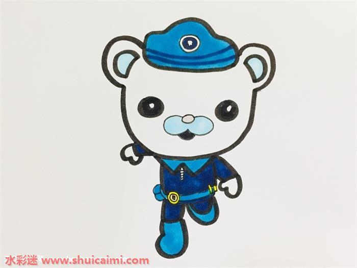 巴克队长怎么画 巴克队长简笔画彩色