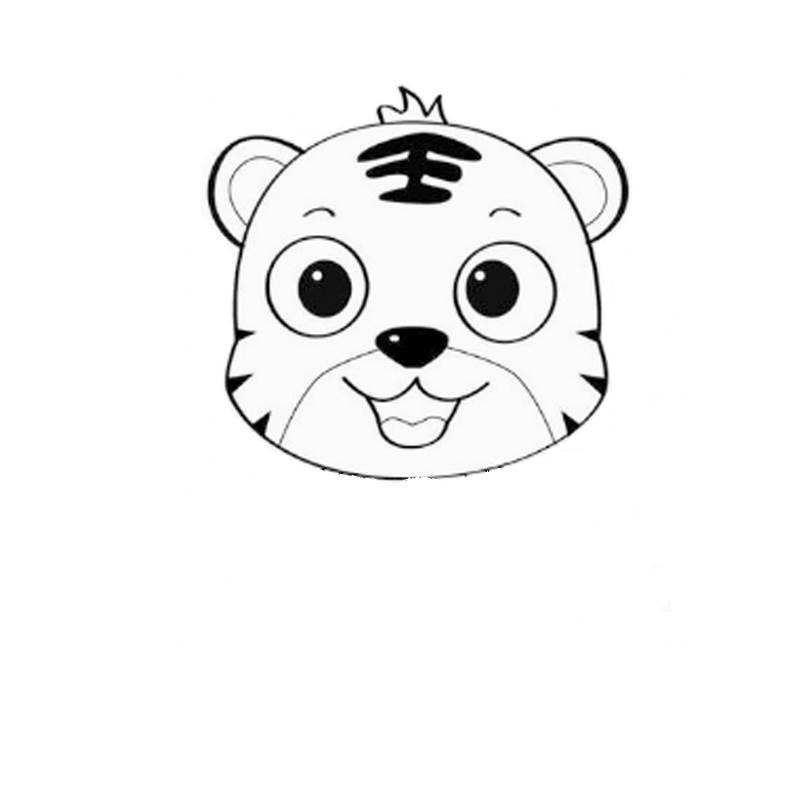 老虎图片简笔画 手绘老虎图片简笔画
