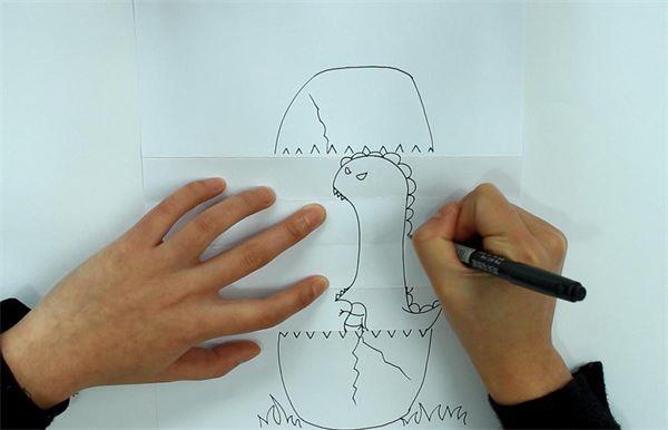 如何喷火龙怎么画 如何喷火龙简笔画图片大全带颜色