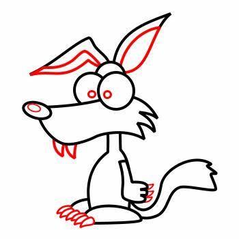 大灰狼简笔画图片大全 大灰狼简笔画图片大全可爱