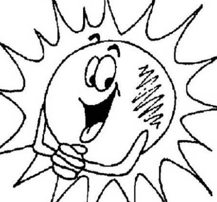 简笔画太阳 简笔画太阳涂色