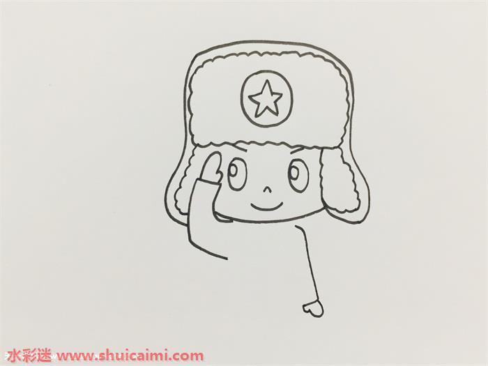雷锋怎么画 雷锋简笔画简单好看彩色