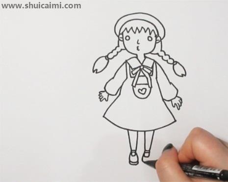 小女孩简笔画怎么画 小女孩简笔画简单