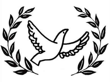 和平鸽子简笔画 和平鸽子简笔画带颜色