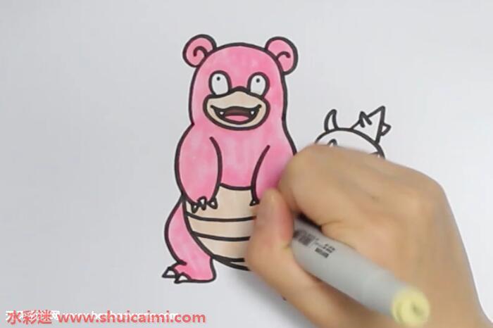 呆河马怎么画 呆河马简笔画步骤图