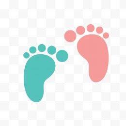 脚印简笔画 脚印简笔画图片