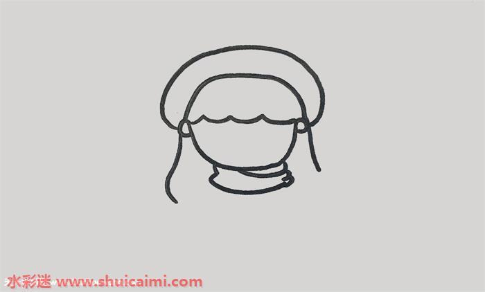 美女怎么画 美女简笔画步骤