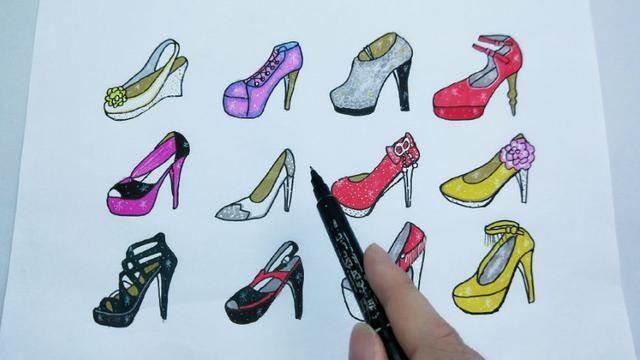 高跟鞋简笔画 高跟鞋简笔画图片大全