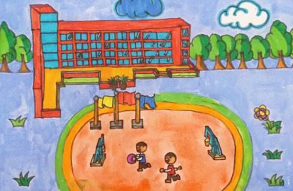 小学校园简笔画图片大全 小学校园简笔画图片大全彩色