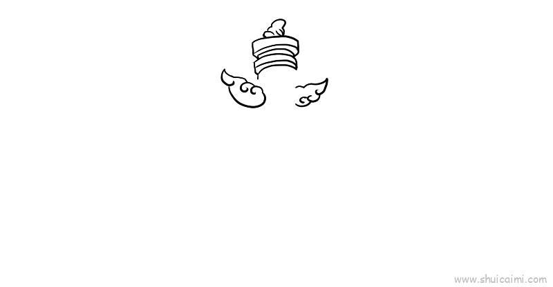 中华柱儿童画怎么画 中华柱简笔画画法