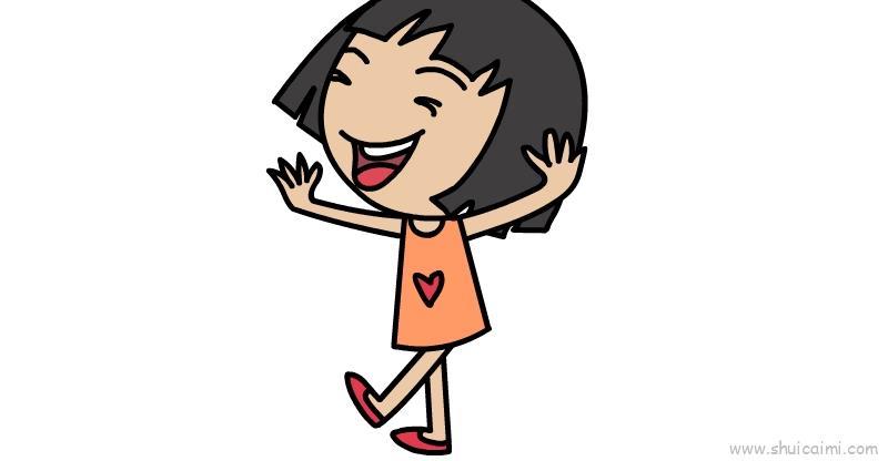 快乐儿童画怎么画 快乐简笔画图片