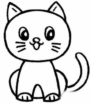 猫咪图片简笔画 卡通猫咪图片简笔画
