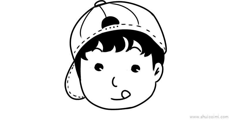 男孩头像儿童画怎么画 男孩头像简笔画简单又好看
