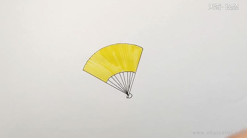 扇子简笔画怎么画 扇子简笔画图片大全