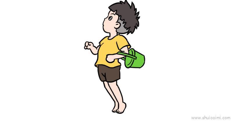 宗介儿童画怎么画 宗介简笔画步骤