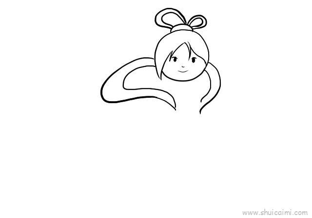 嫦娥奔月儿童画怎么画 嫦娥奔月简笔画图片