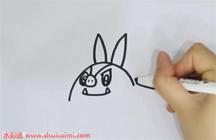 炒炒猪怎么画 炒炒猪简笔画步骤