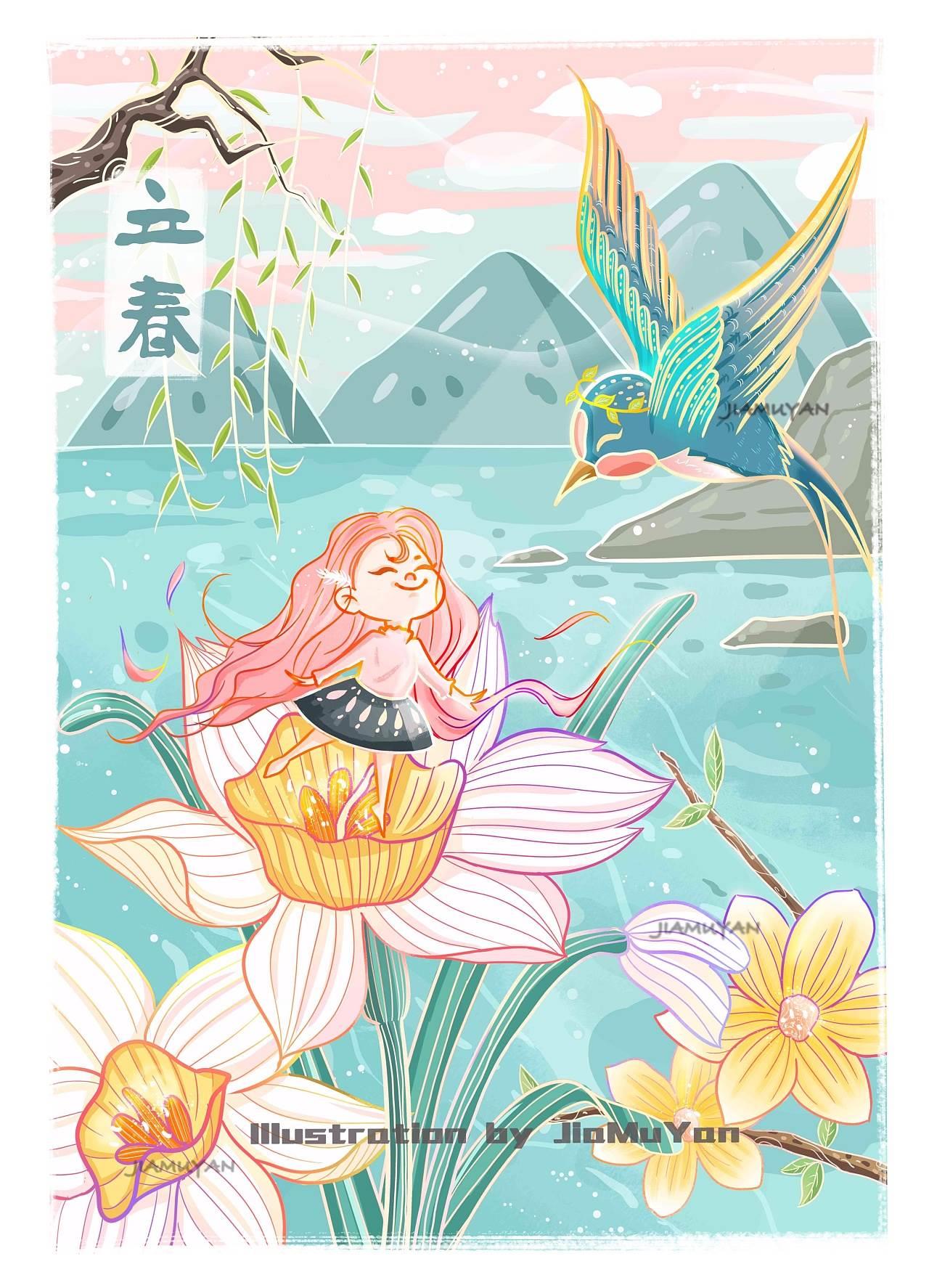 立春绘画作品一等奖 立春画画图片大全一等奖