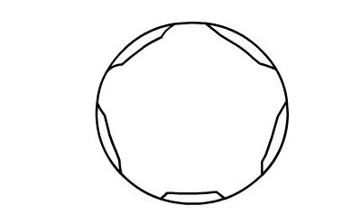 足球简笔画图片大全 足球简笔画. 步骤