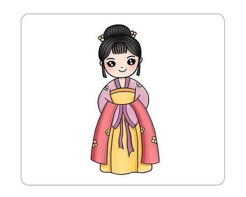 汉服简笔画 汉服简笔画男