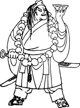 武松简笔画 武松简笔画简单