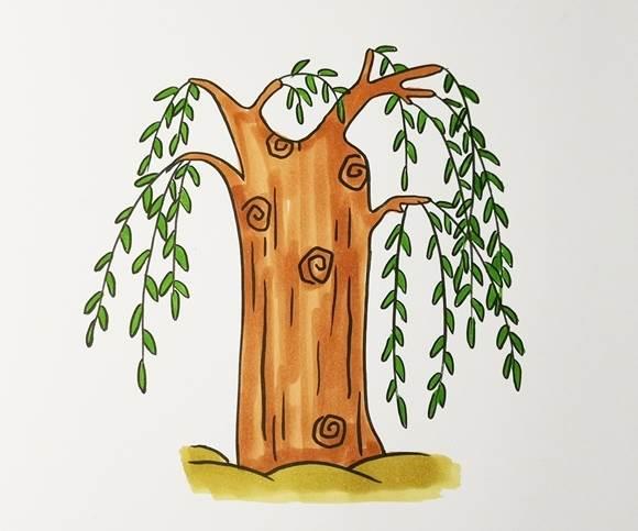 简笔画树 简笔画树怎么画简单又好看