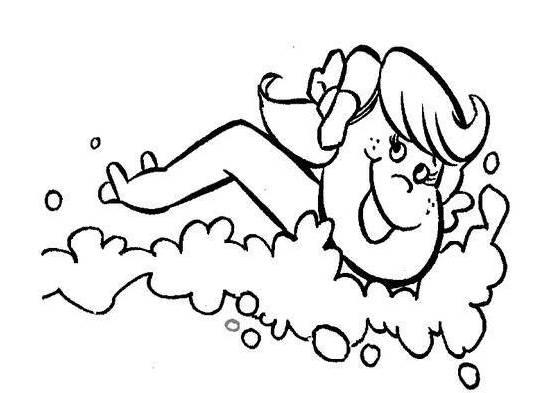游泳简笔画 游泳简笔画图片大全