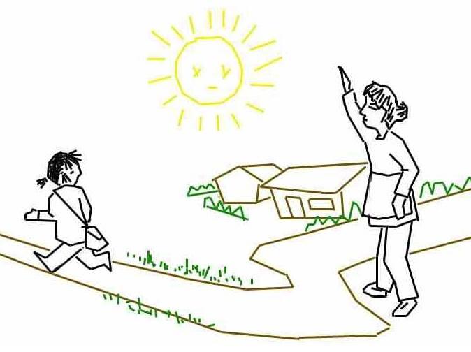 关于母爱的简笔画 关于母爱的简笔画带颜色