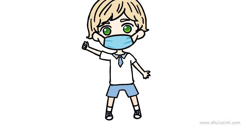 抗击肺炎儿童画怎么画 抗击肺炎简笔画简单又好看