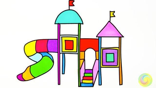滑梯简笔画 滑梯简笔画大全儿童画