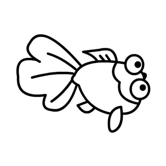 鱼的简笔画法 梭子鱼的简笔画法