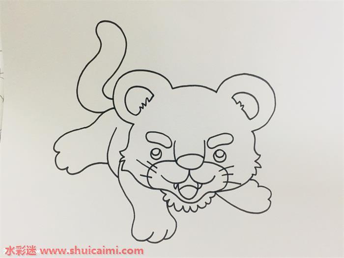 老虎怎么画 老虎简笔画步骤